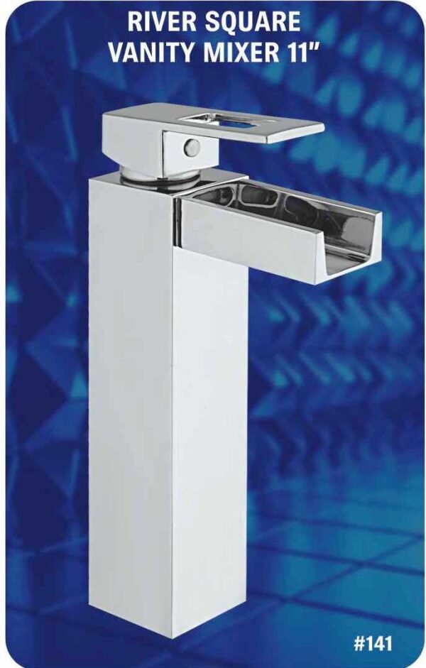 River Square Vanity Mixer 11'' #141 By Gohar Sanitary Fittings
