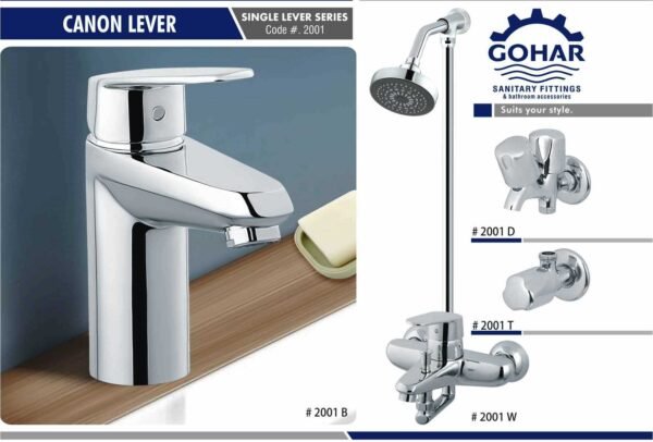 Canon Bath Set By Gohar Sanitary Fittings - Full Round Series Cod-2001