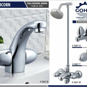 Capricorn Bath Set By Gohar Sanitary Fittings - Full Round Series Cod-3601