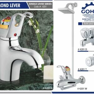 Diamond  Bath Set By Gohar Sanitary Fittings - Full Round Series Cod-4201