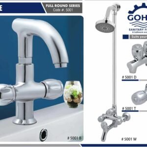 Eagle Bath Set By Gohar Sanitary Fittings - Full Round Series Cod-5001