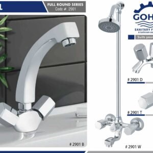 Royal Bath Set By Gohar Sanitary Fittings - Full Round Series Cod-2901