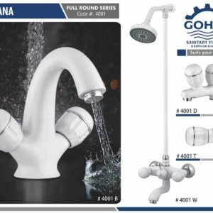 Sawana Bath Set By Gohar Sanitary Fittings - Full Round Series Cod-4001