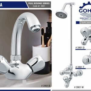 Sigma Bath Set By Gohar Sanitary Fittings - Full Round Series Cod-3901