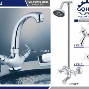 Spiral Bath Set By Gohar Sanitary Fittings - Full Round Series Cod-3501