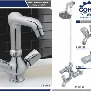 Tuff Bath Set By Gohar Sanitary Fittings - Full Round Series Cod-5101