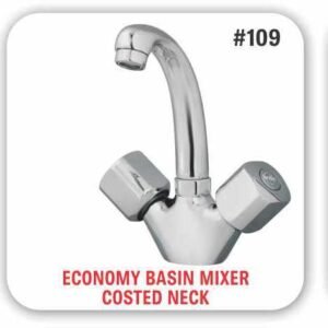 Economy Basin Mixer Costed Neck #109 By Gohar Sanitary Fittings